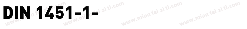 DIN 1451-1字体转换